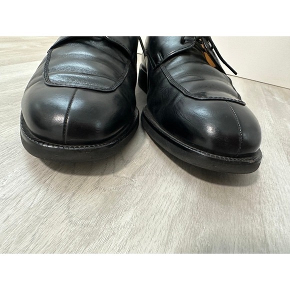 Burberry London Mens Black Leather Cap Toe Oxford Dress Shoes Sz 24.5 us 7 main image 9